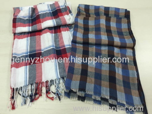 100% cotton scarf for men woven scarf