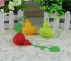 Chinese fruit shaped silicone novelty silicone tea strainers