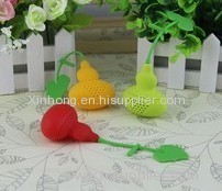 Chinese fruit shaped silicone novelty silicone tea strainers