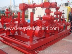 Wellhead choke manifold for oil well control