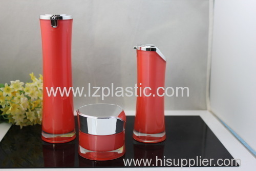 30ml50ml100ml Tapered airless acrylic bottles acrylic airless pump bottle acrylic cosmetic bottle