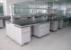 Durable Steel Anti Aging School Laboratory Island Bench With Reagent Shelf