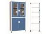 Aluminum / Wood Chemical Glass Ware Storage Lab Vessel Cabinet With Alloy Handle