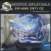 Giant Inflatable Human Snow Globe with Advertising Background