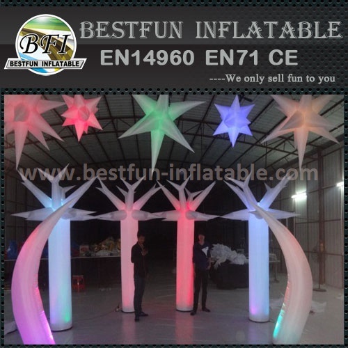 Indoor inflatable decorative wedding lighting columns led lamp decor