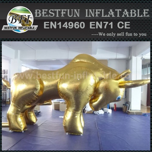 Inflatable bull model for event