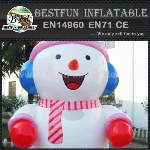 Inflatable snowman model for advertising promotion