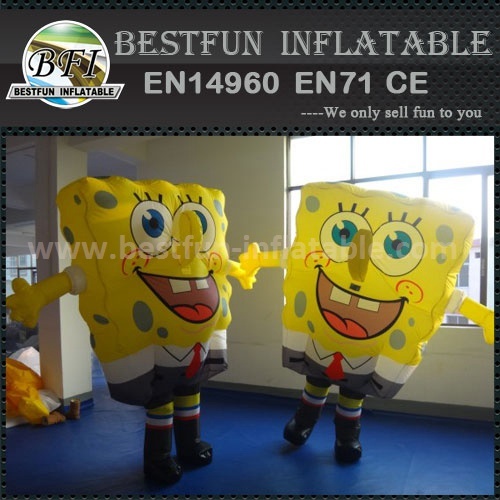 Inflatable SpongeBob model for adervtisement