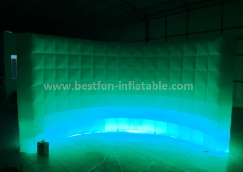 Advertising inflatable walls with led light