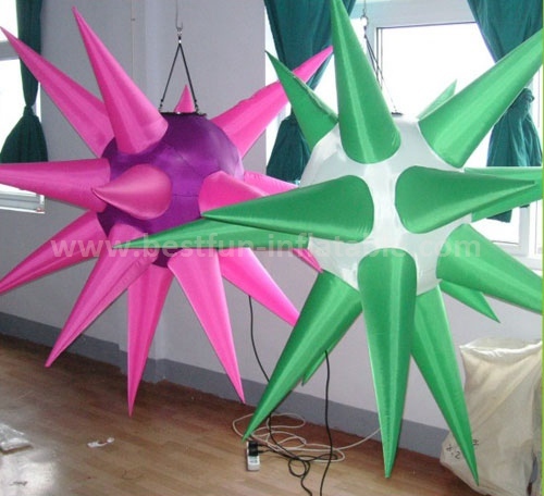 Durable Star Shape Party Decoration Inflatable Led