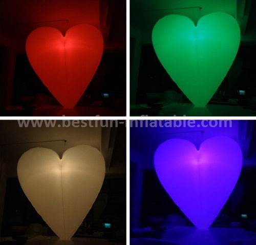 Large inflatable lighting heart party decoration for sale