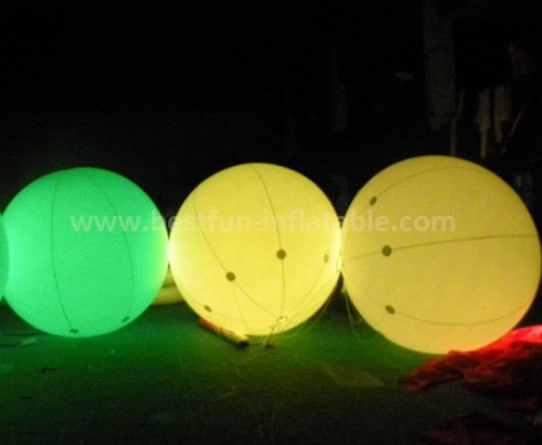 Party decoration inflatable balloon with led light