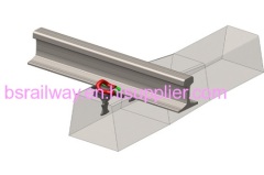 Elastic rail fastening system