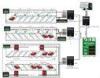 Wireless ultrasonic sensor Parking Lots Guidance System for shopping mall / hotel