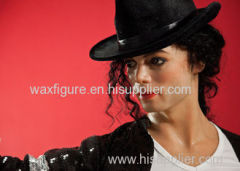 Lifesize Silicone Famous Michael Jackson Wax Figure for Museum display