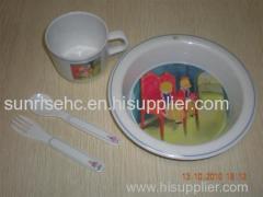 melamine baby dinner set