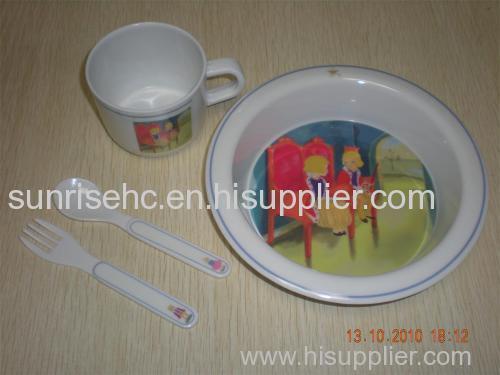 melamine baby dinner set