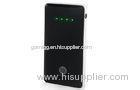 Black Mobile portable polymer power bank output 2.1a 5v With 4 LED light display