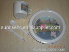 melamine children dinner set