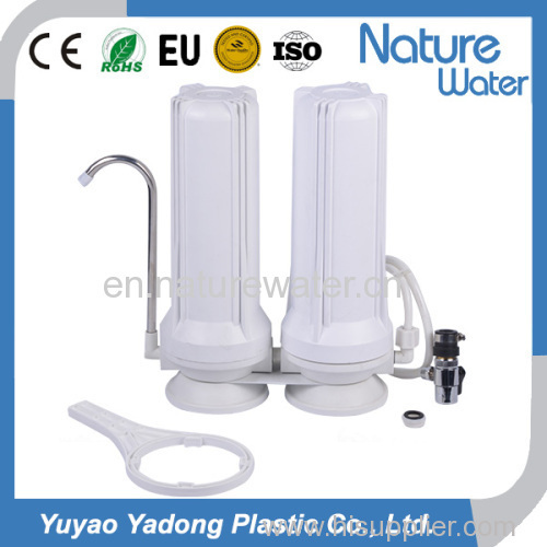 2 stage white color kitchen table type tap Water Filter