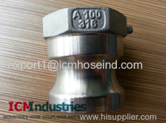 316/304 Stainless steel quick camlock coupling adapter A