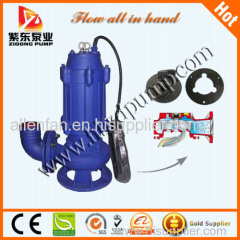 no clogging submersible vertical sewage pump