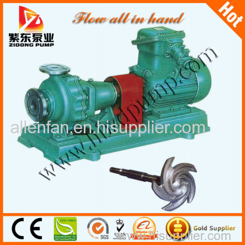 stainless steel anti-corrosion type non clogging open impeller chemical pump