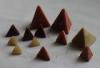 High mesh Plastic Media Tetrahedron Shape polishing abrasives