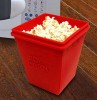 Microwave silicone popcorn magic bowl