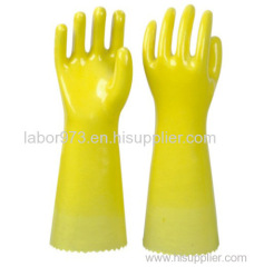 pvc dipped glove with cotton liner