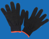 650g ten needle black line glove