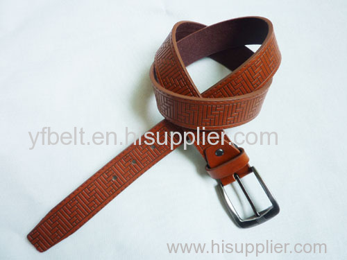 Split leather men belts
