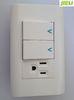 PC / ABS Electrical Wall Switch 86 x 118 With Two Gang And 3 Pole