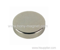 Super Permanent Disc shaped n35 Sintered ndfeb magnet