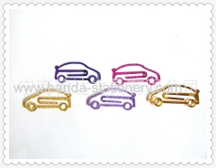 cartoon colourful car bookmarks paper clips