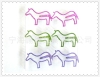 cartoon colourful horse penguin dog bookmarks paper clips