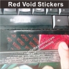 Custom Blank Red tamper evident if seal removed VOID Stickers Red warranty void stickers