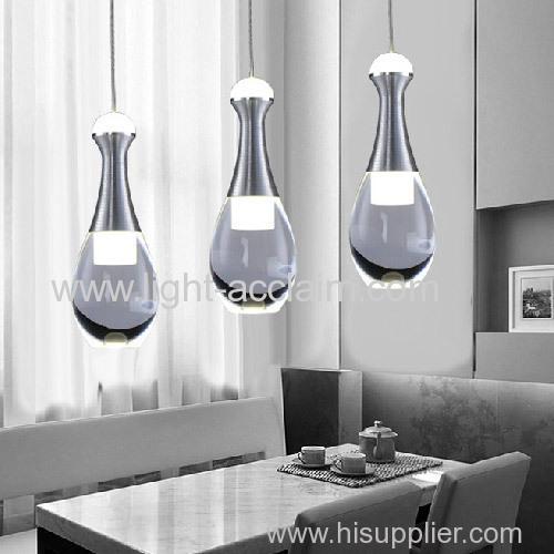 Perfume glass bottle Chandelier led pendant lighting Bar chandelier crystal lamp