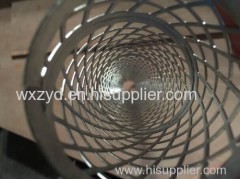 Spiral welded air perforated metal pipes water filtration center core filter frame filter element in Zhi Yi Da