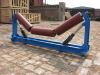 Carrier trough roller for conveyor rubber guide roller