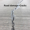 Quick/rapid setting cement material solving concrete crack in driveway