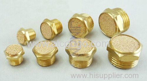 Brass Pneumatic Plug Silencer, Pneumatic Fitting Silencer