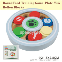 Round food training game W/5 hollow blocks