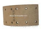 heavy duty truck steady Less Dust ceramic Friction Brake Lining , Yellow Color