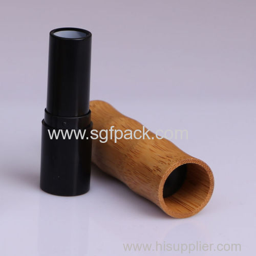 empty cosmetic packaging bamboo lipgloss/mascare/eyeliner bottle/lipstick make up container empty mascara tube