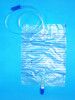 Urine bag for medical use pull push valve