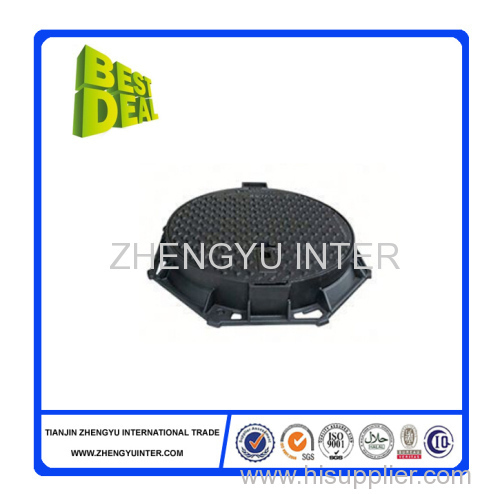 Casting double triangle manhole cover D400 600mm for sewerage
