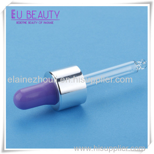 aluminum glass dropper for cosmetic lotion