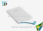 Slim Mobile Phone Li-polymer Power Bank Built-in Micro USB Cable