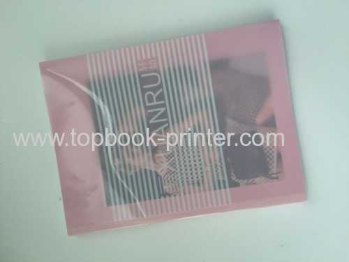 Design and print double gate cover uncoated paper softcover book with PVC dust jacket